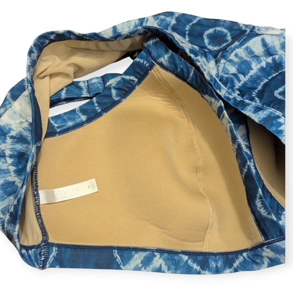 Cacique Plunge Bikini Top Set of 2 Black Blue Size 28 - Picture 12 of 12